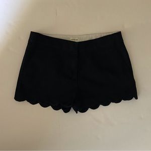 J Crew Girls Size 12 Crewcuts Navy Blue Scalloped Hem Shorts